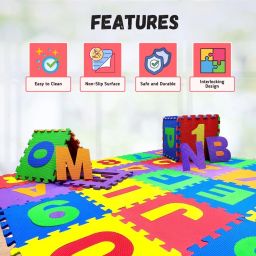 eazy Puzzle mat Helps toddlers and pre-schoolers to learn the alphabets & numbers. image 3