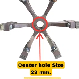 1HP Flour Mill Cutter Blade-Aata chakki 6 Blade Bitter for Domestic Aata Chakki | Aata chakki Bitter Blade 6 Blade Flourmill-image-5