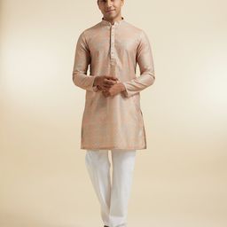 diwas by manyavar Men Art Silk Kurta Pyjama Set-picture-18