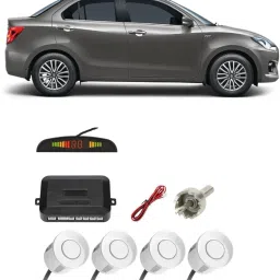 AB298 Silver Car Reverse Parking Sensor with LED Display 4 Sensor A298 Parking Sensor-image-33