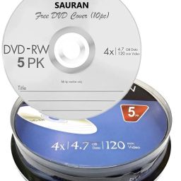 Sauran CD Rewritable Pack of 5 Blank Digital Versatile Disc DVD 4.7 GB image 2