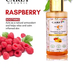 CARET ORGANIC Set Of 2 Vitamin C with Raspberry & Papaya Face Wash - 100 ml Each image 5
