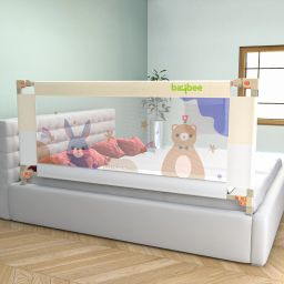 Baby Bed Rail Guard for Baby Safety with 28 Height Adjustable Side Protector-image-1
