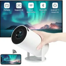 Maizic Smarthome 4K HD 130" Android Projector Wi-Fi Portable BT 180° Rotation Auto Keystone (8400 lm / 1 Speaker / Wireless / Remote Controller) Portable Projector image 2