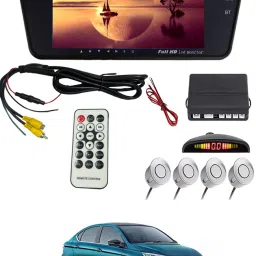 7inch LED Car Rearview Monitor Mirror With Touch Button & Silver Sensor 227 Black LED-image-73
