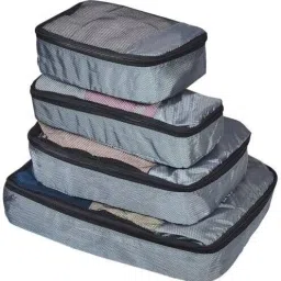 Travel Packing Cube Organizers Bag set of 4 different sizes Security Bag-0