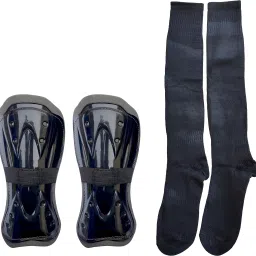 FOOTBALL SHIN GUARD AND SOCKS FOR MEN AND WOMEN (BIG BLACK) Football Shin Guard-image-62