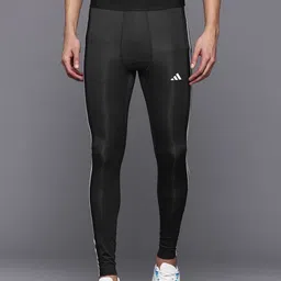 adidas Striped, Solid Men Black Tights-picture-43