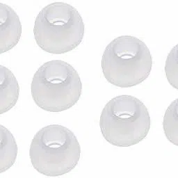 KAM Soft Silicone Earbuds Tips Eartips Earpads Replacement Caps Earplugs for Earphones and Bluetooth (Medium Size : 5 Pair/10 pcs : Transparent) In The Ear Headphone Cushion-image-77