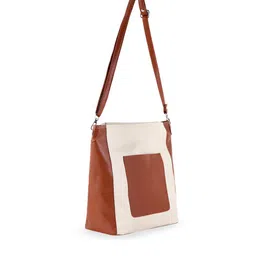 Toteteca Colourblocked PU Structured Shoulder Bag image 3
