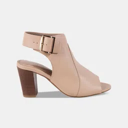 LEMON & PEPPER Buckle Closure Block Peep Toes image 4