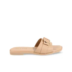 LEMON & PEPPER Buckled Open Toe Flats image 4