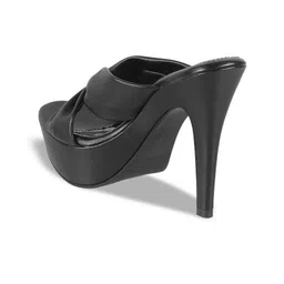 Mochi Textured Open Toe Platform Heels image 5