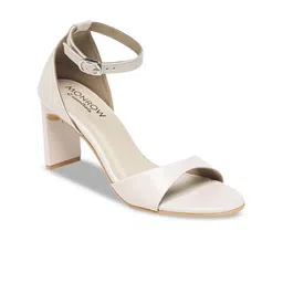 Monrow Open Toe Ankle Loop Block Heels image 5