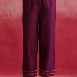 Khushal K Regular Thread Work Kurta with Palazzos & With Dupatta image 3
