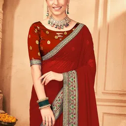 KALINI Pure Georgette Saree image 3