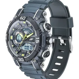 Sonata Men Textured Dial & Synthetic Straps Analogue and Digital Watch NP77070PP07 image 4