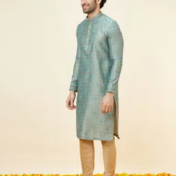 Manyavar Ethnic Motifs Printed Regular Kurta with Pyjamas image 3