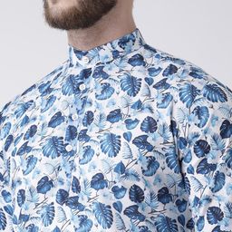 Hangup Men Printed Kurta With Pyjamas & Nehru Jacket image 5