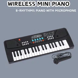 (Piano Keyboard) Toy with 37 Key, Recording and Mic, Adapter for DC Power Q103 (Piano Keyboard) Toy with 37 Key, Recording and Mic, Adapter for DC Power Q103 Analog Portable Keyboard-11