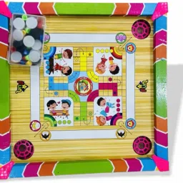 Carrom Board I Ludo & Snake Ladder With Carrom Board 3in1 Size 16×16 40 cm Carrom Board-19