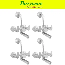Uno Wall Mixer 2 in 1 with Overhead Shower Provision set of 4 pic 219 Wall Mixer with Overhead Shower Provision Wall Mixer Faucet-1