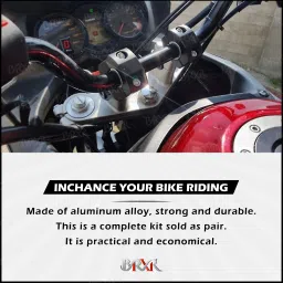 brxr Universal Handlebar Hight Riser/Raiser Handle Clamps Riser For All Bikes Handlebar Riser Kit image 4