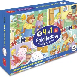 4 In 1 Goldilocks And Three Bear Jigsaw Puzzle Game & Fun and Learning-18