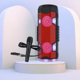 GUGGU Bluetooth Party Speaker with mic, AUX/TF Card USB, With Deep Bass Sound D78 20 W Bluetooth Party Speaker-picture-1