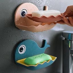 Soap Stand Holder for Bathroom Kitchen Sink Magic Stickers Wall Mounted Plastic Wall Shelf-image-34