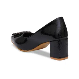 FABBHUE Embellished Pointed Toe Block Pumps image 4