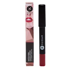 SUGAR Matte As Hell Crayon Lipstick with Sharpener - Cherry Darling 10 image 2