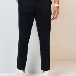 highlander Men Tapered Blue Cotton Blend Trousers-picture-35
