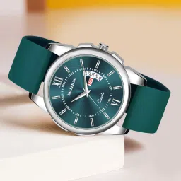 KILLER Designer Sea Green Round Dial Day & Date Men's & Boy's Analog Watch- For Men KR-883SLI17-20