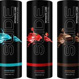 Water Based Strawberry, Chocolate, and Regular Intimate Massage Gel (Pack of 3) Lubricant-image-85