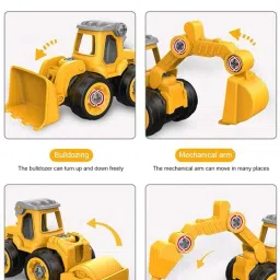 Construction Site Vehicle Playset – Mini Trucks for Boys-40