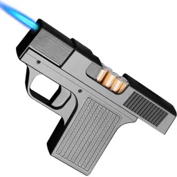 Focus Gun Shape Unique Design Cigarette Case With Refillable Lighter I Portable Cigarette Box Pocket Lighter-17