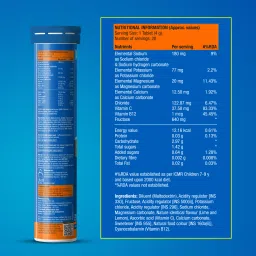 fast&up Reload Instant Electrolyte Energy Drink, Effervescent Tablets, Lime & Lemon image 3