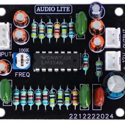 audio lite Low Pass filter board For Amplifier Based on LM324 IC (SUBWOOFER Filter board) Sound Recorder and Sound Circuit Electronic Hobby Kit image 3
