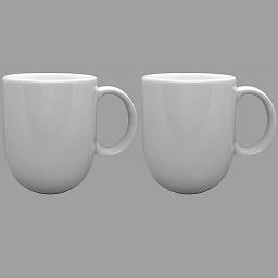 Coupe White Fine Porcelain Coffee Mug-image-21