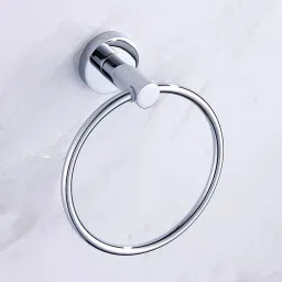 New Round antic Napkin Ring/Towel Ring/Napkin Holder/Towel Hanger(Silver Chrome) - Pack of 1 Silver Towel Holder-image-22