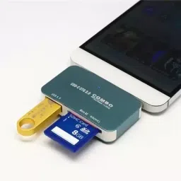 TECHGEAR MULTI EXTENSION 3.0 HUB PLUG AND PLAY USB ,BLUE USB 3.0 Version Type C Card Reader image 2