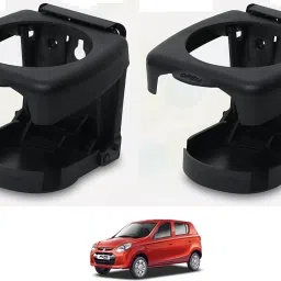 BLACK DRINK HOLDER SET OF 2 PCS COMPATIBILE WITH ALTO 800 Car Bottle Holder-21