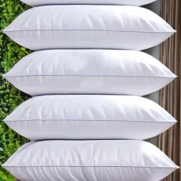 liponos LUXURY Polyester Fibre Solid Sleeping Pillow Pack of 2 image 4