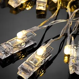 SPARK WORLD Transparent Photo-Clip String Lights image 2