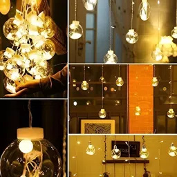 SPARK WORLD Yellow Cylindrical Shape String Lights image 2