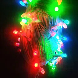SPARK WORLD Red & Green Rice-Shaped String Lights image 3