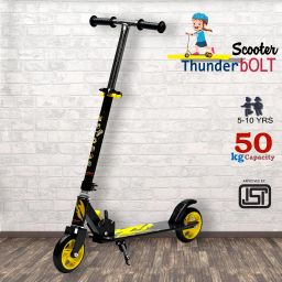 Steel Frame Large Foldable & Height Adjustable Handle Scooter Skating Scooter-image-60