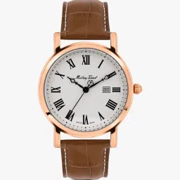 Swiss Made Quartz White Dial Analog Watch - For Men HB611251PBR-picture-1