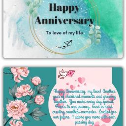 PVC Anniversary Wallet Card Gift with Message Backside Best for Special Occasion ID Card-image-38